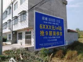  鄢陵墙体广告质量分析