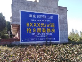 鄢陵品牌公司青睐的墙体广告